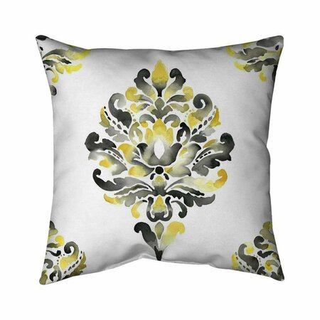 BEGIN HOME DECOR 20 x 20 in. Baroque Ornament-Double Sided Print Indoor Pillow 5541-2020-PA5